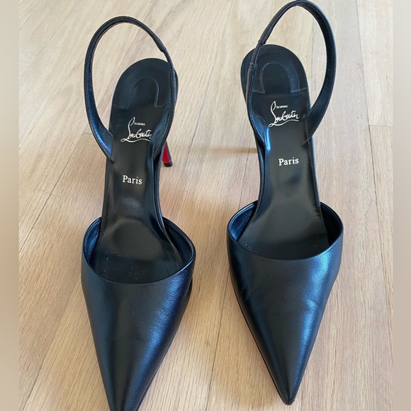 Christian Louboutin Elegant Black Slingback Heels